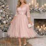 Weihnachtskleid Rosa