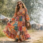 Hippie Kleid Damen