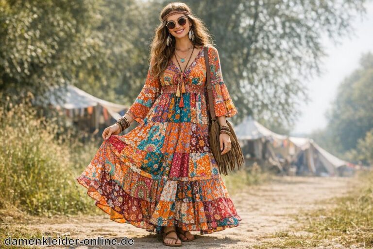 Hippie Kleid Damen