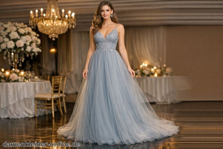Tüllkleid Damen Lang