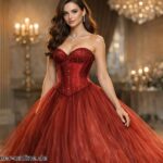 Ballkleid mit Korsett