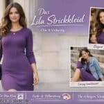 Lila Strickkleid