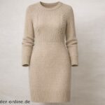 Strickkleid in Beige