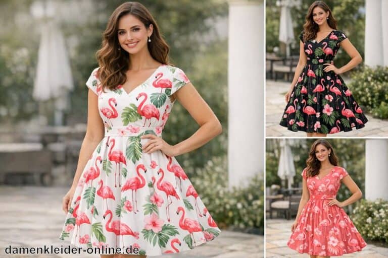 Flamingo Kleid Damen