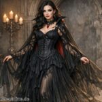 Vampir Kleid Damen