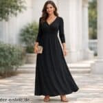 Langarm Kleid Maxi