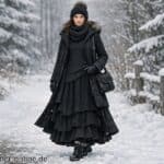 Langes Winterkleid