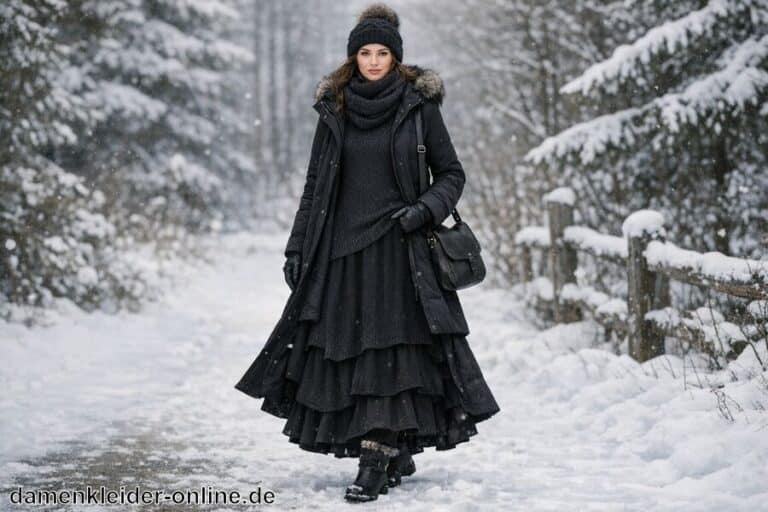 Langes Winterkleid