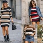 Pulloverkleid Gestreift