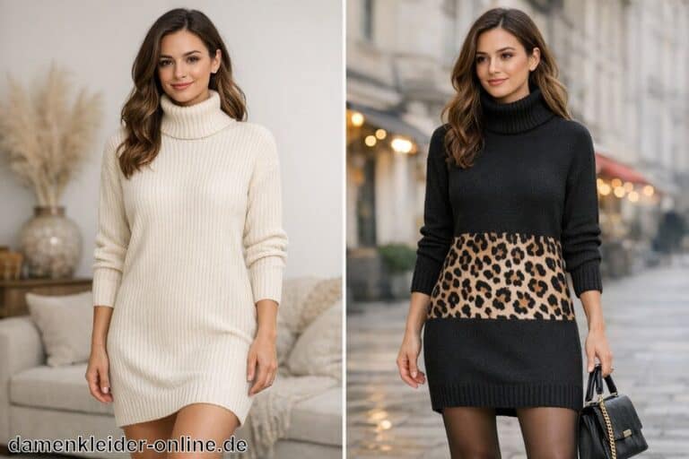 Pulloverkleid mit Rollkragen