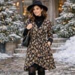 Wickelkleid Winterkleid