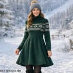 Winterkleid Damen Langarm