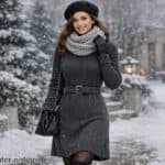 Wollkleid Damen Winter