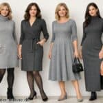 Wollkleid Grau