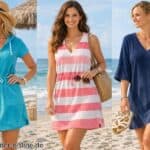 Frottee Strandkleid Damen