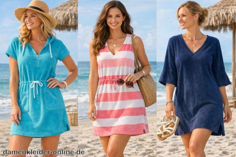 Frottee Strandkleid Damen
