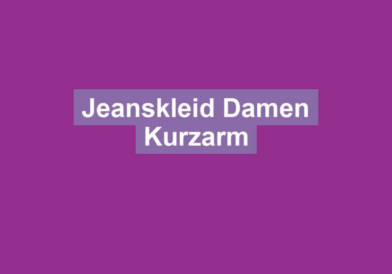 Jeanskleid Damen Kurzarm