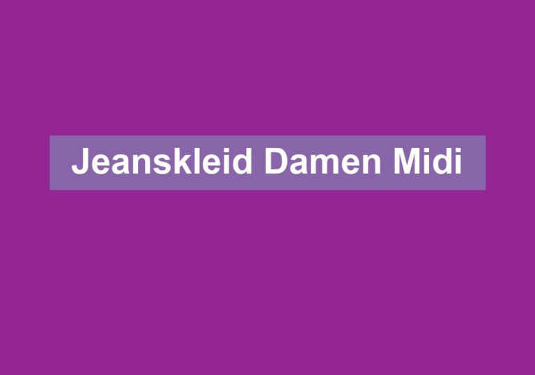Jeanskleid Damen Midi