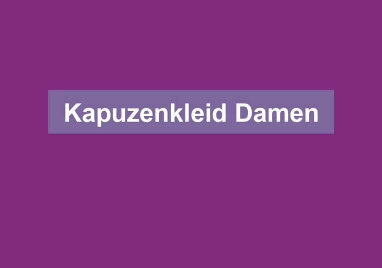 Kapuzenkleid Damen