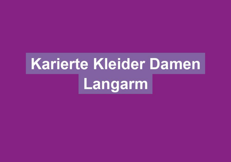 Karierte Kleider Damen Langarm