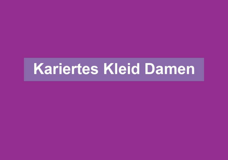 Kariertes Kleid Damen