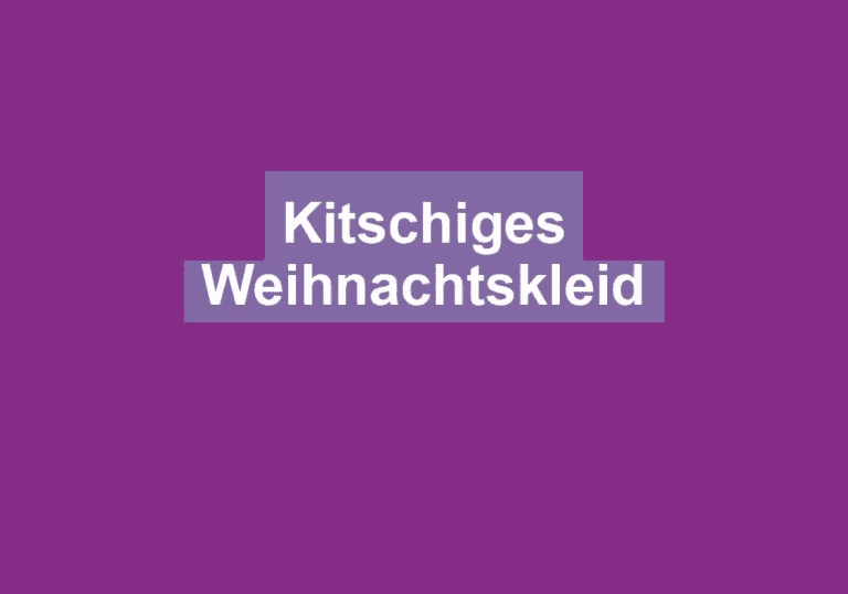 Kitschiges Weihnachtskleid