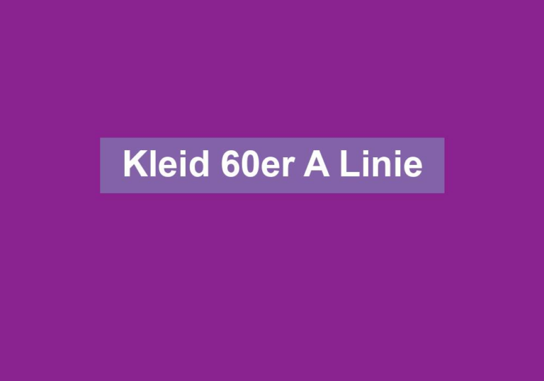 Kleid 60er A Linie