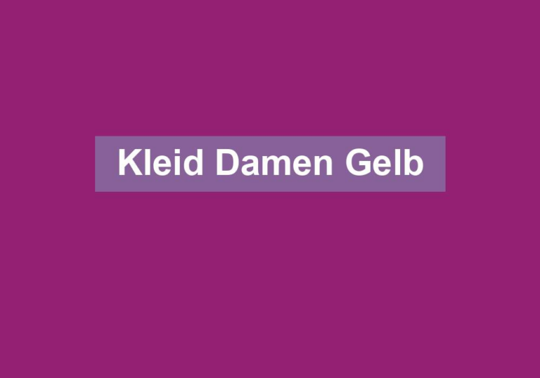 Kleid Damen Gelb