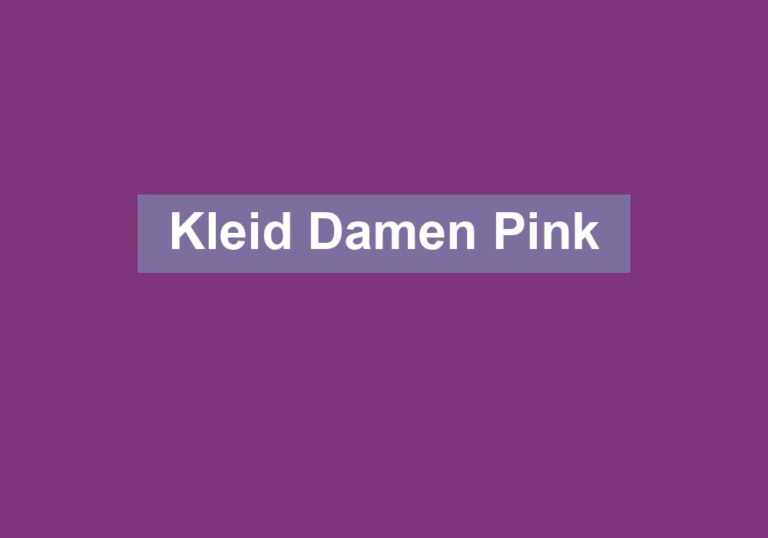 Kleid Damen Pink