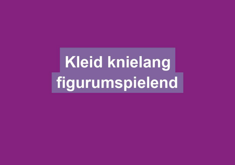 Kleid knielang figurumspielend