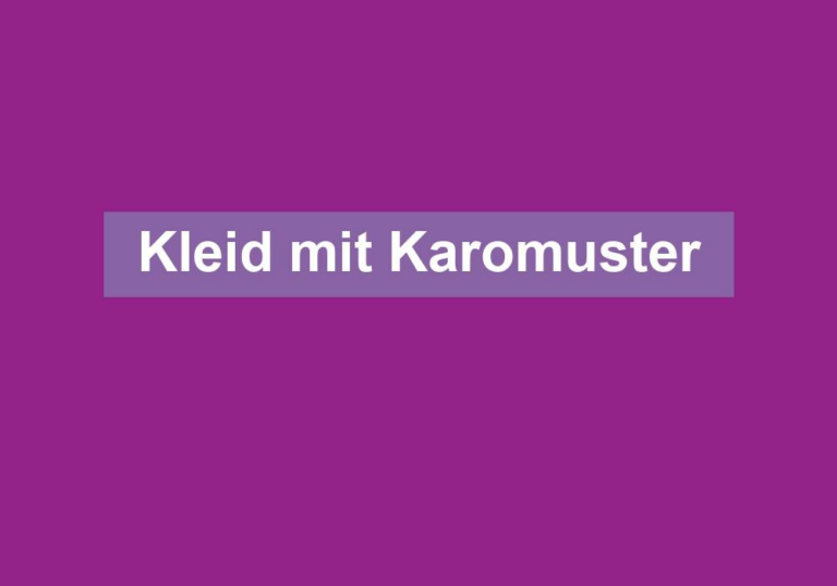 Kleid mit Karomuster