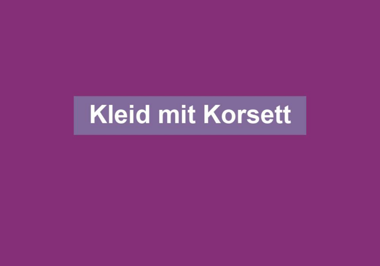 Kleid mit Korsett