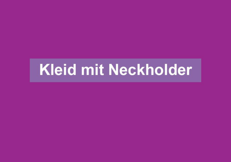 Kleid mit Neckholder