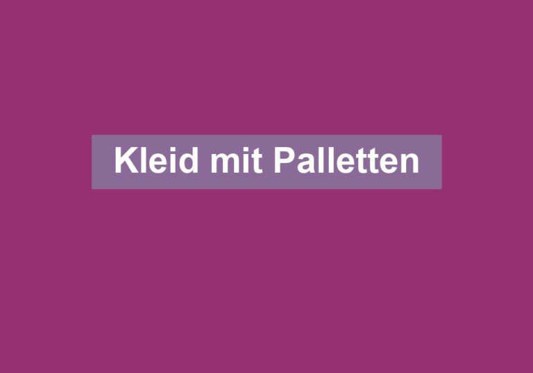 Kleid mit Palletten
