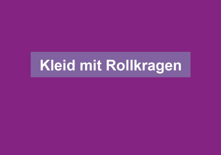 Kleid mit Rollkragen