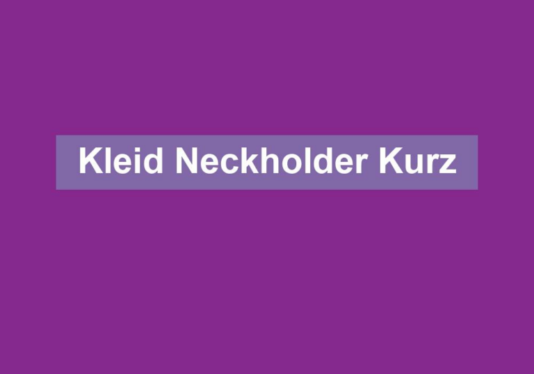 Kleid Neckholder Kurz