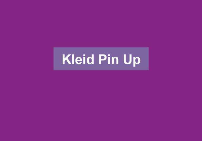 Kleid Pin Up