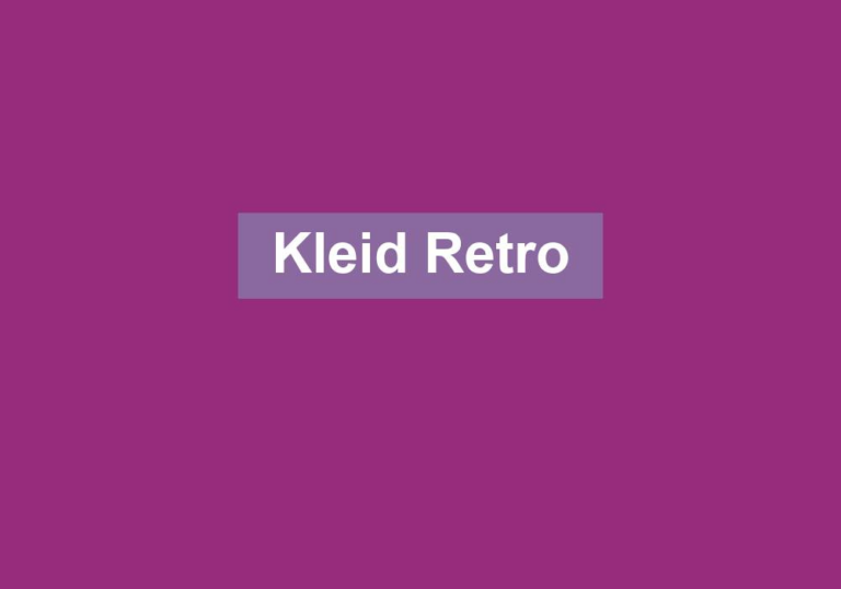 Kleid Retro