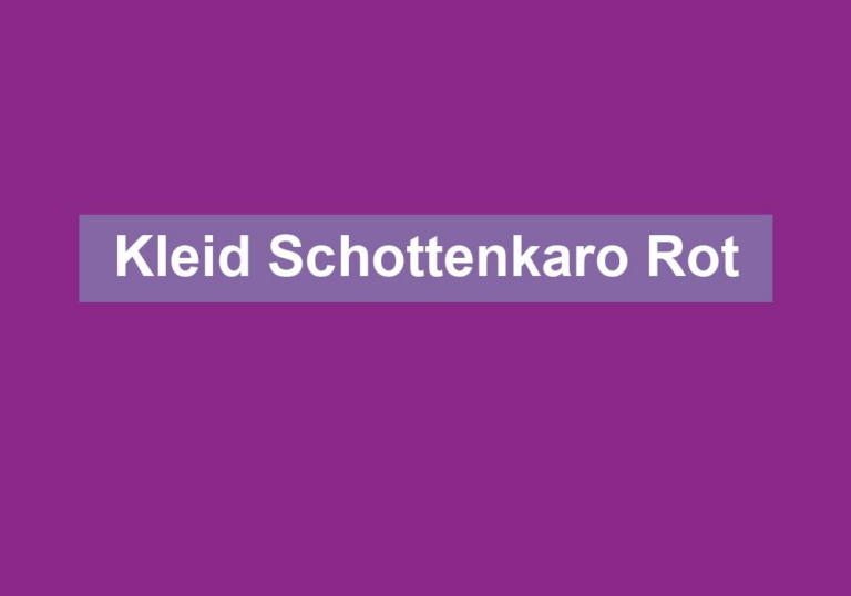 Kleid Schottenkaro Rot