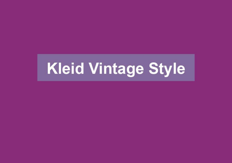 Kleid Vintage Style