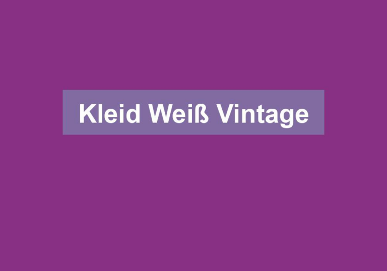 Kleid Weiß Vintage