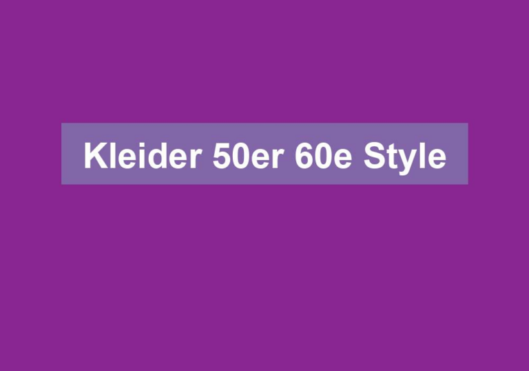 Kleider 50er 60e Style