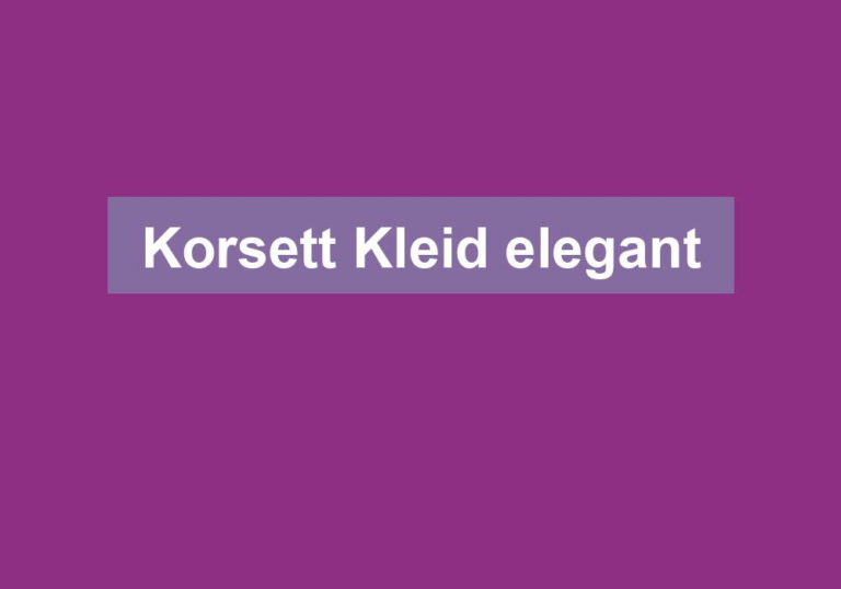 Korsett Kleid elegant