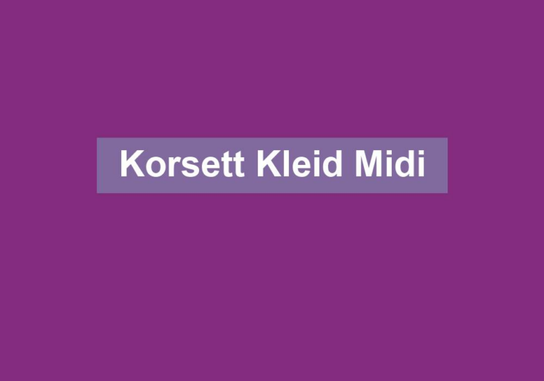 Korsett Kleid Midi