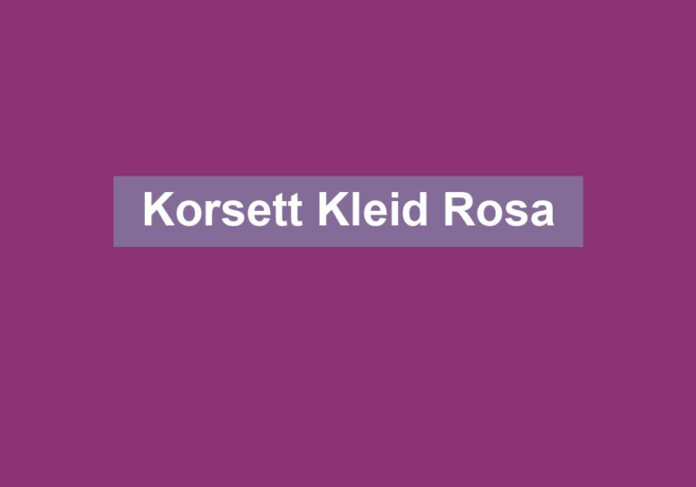 Korsett Kleid Rosa