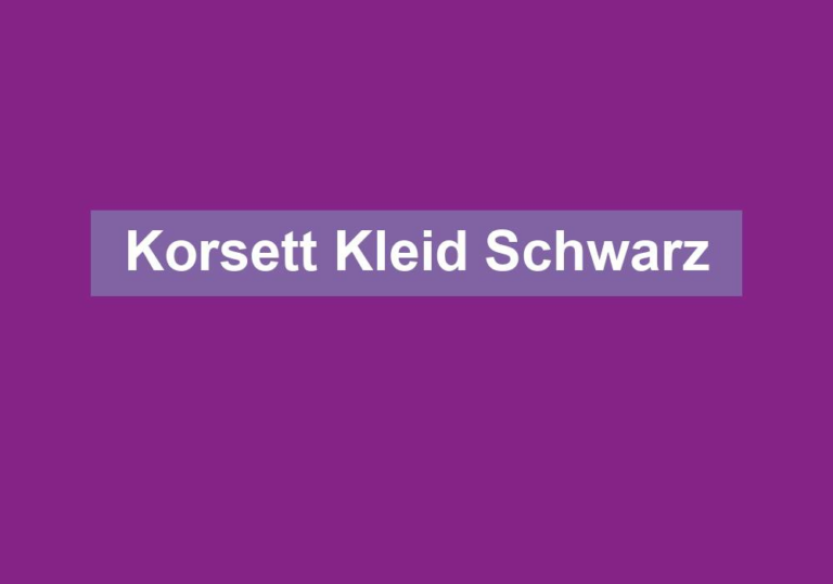 Korsett Kleid Schwarz