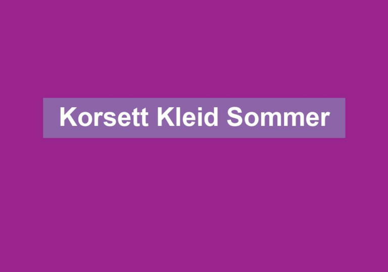 Korsett Kleid Sommer