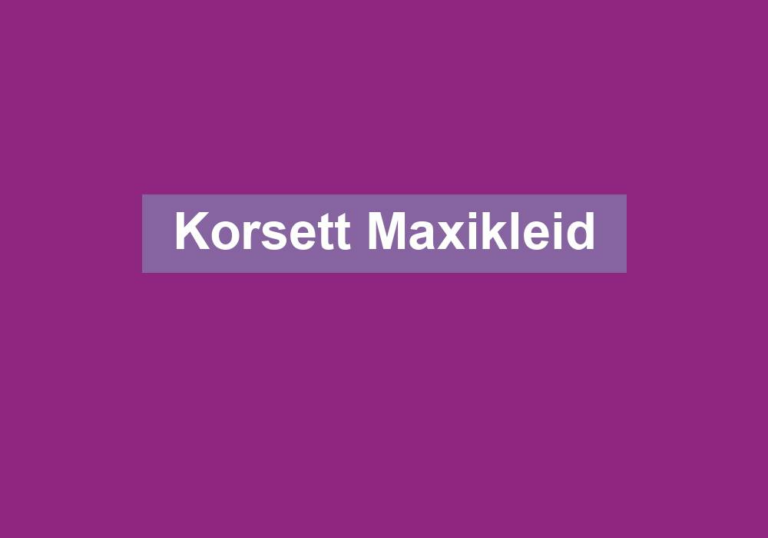 Korsett Maxikleid