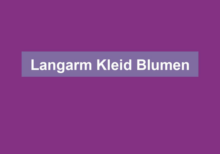 Langarm Kleid Blumen
