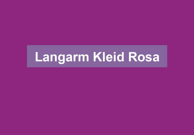 Langarm Kleid Rosa